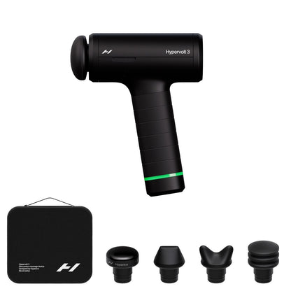 Hyperice Hypervolt 3 Massage Gun, QuietGlide Technology, 5 Speeds, 5 Interchangeable Heads