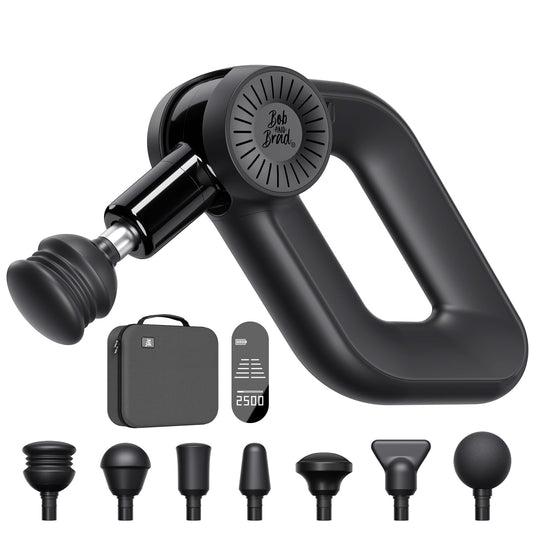 BOB AND BRAD D6 Pro Massage Gun, Deep Tissue Percussion, 16mm Amplitude, 85lbs Stall Force, Quiet Design
