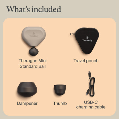 TheraGun Mini (3rd Generation), Ultra-Portable Massage Gun for Fast Pain & Tension Relief (Oat)