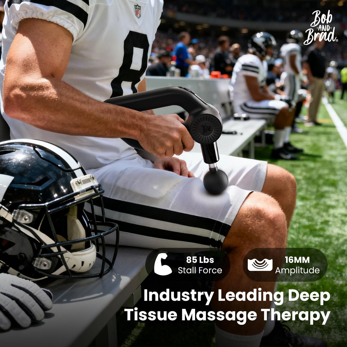 BOB AND BRAD D6 Pro Max+ Massage Gun with Heat & Cold, 16mm Amplitude, Deep Tissue Percussion Massager