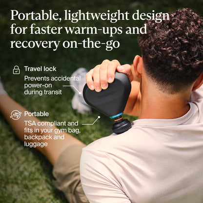 TheraGun Mini Plus Massage Gun, Portable Deep Tissue Massager with Heat for Fast Recovery
